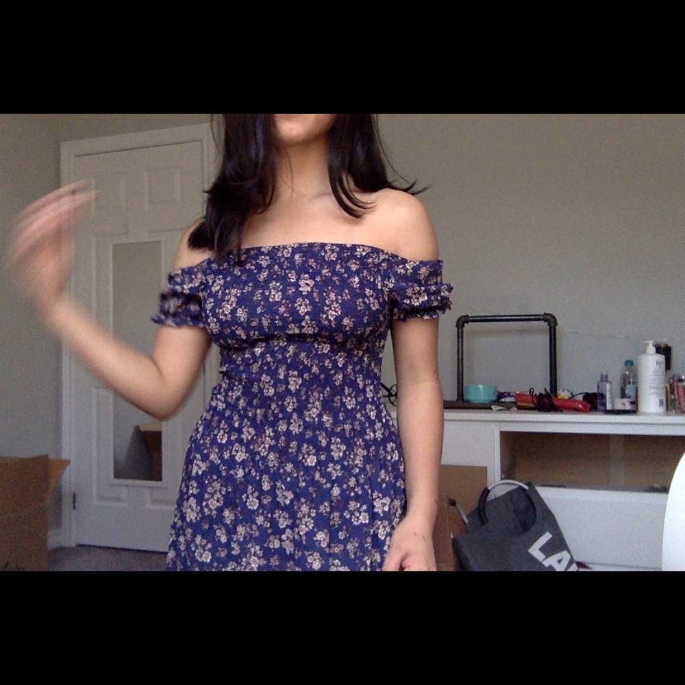 Zaful Off the Shoulder Fit and Flare Dress - Picture 3 of 4